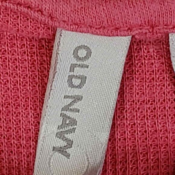 Vintage Old Navy Shirt Size M Pink Henley Knit Thermal Bella Elena Babydoll Y2K - Picture 6 of 11